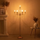 Торшер 2456/7 E14 40Вт золото 58х58х100-156 см - фото 806583151