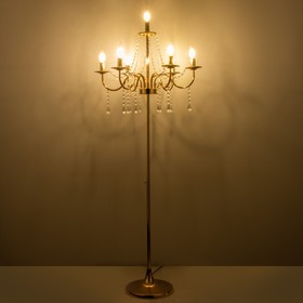 Торшер 2456/7 E14 40Вт золото 58х58х100-156 см