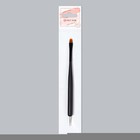 Кисть-дотс для дизайна ногтей, плоская, прямая, 14,5 см, d=0,8 см, цвет матовый чёрный - Фото 5