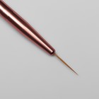 Кисть для наращивания и дизайна ногтей, двусторонняя, лепесток/точечная, 18.2 см, разноцветная - Фото 2