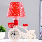 Настольная лампа "Велосипед" E14 15Вт бело-красный 5х19х26,5 см - фото 9561392
