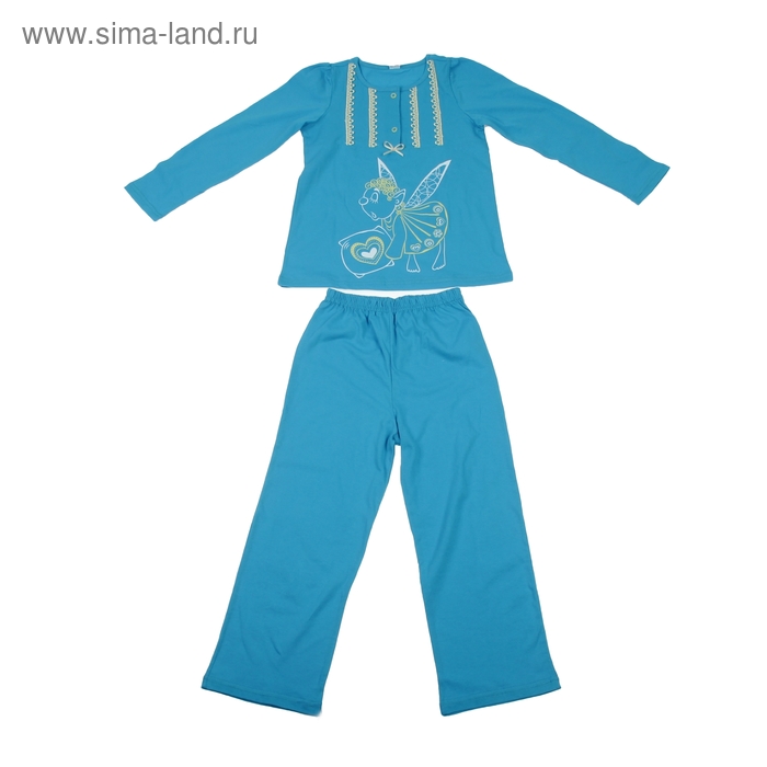 Пижама для девочки 220-13 (56), рост 104, цвета МИКС - Фото 1