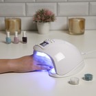 Лампа для гель-лака Luazon LUF-01, UV/LED, 48 Вт, 24 диода, таймер 60/90/120 с, USB, белая - Фото 2