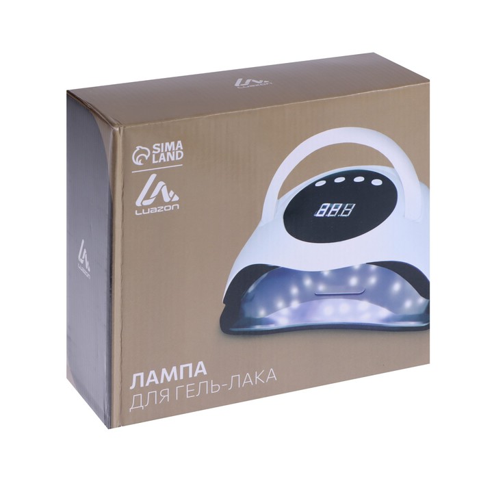 Лампа для маникюра Luazon LUF-03, UV/LED, 45 диодов, 120 Вт, таймер, 220 В, белая - фото 51758761 Лампа для маникюра Luazon LUF-03, UV/LED, 45 диодов, 120 Вт, таймер, 220 В, белая - фото 51758761