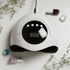 Лампа для маникюра Luazon LUF-03, UV/LED, 45 диодов, 120 Вт, таймер, 220 В, белая - Фото 1