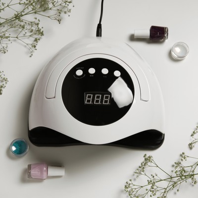 Лампа для маникюра Luazon LUF-03, UV/LED, 45 диодов, 120 Вт, таймер, 220 В, белая
