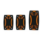 Накладки на педали CARTAGE, антискользящие, набор 3 шт. черно-оранжевый - фото 9561811