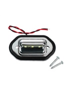 Плафон подсветки номера TORSO, 12-24 В, 65×28×12 мм, провод 18 см - Фото 3