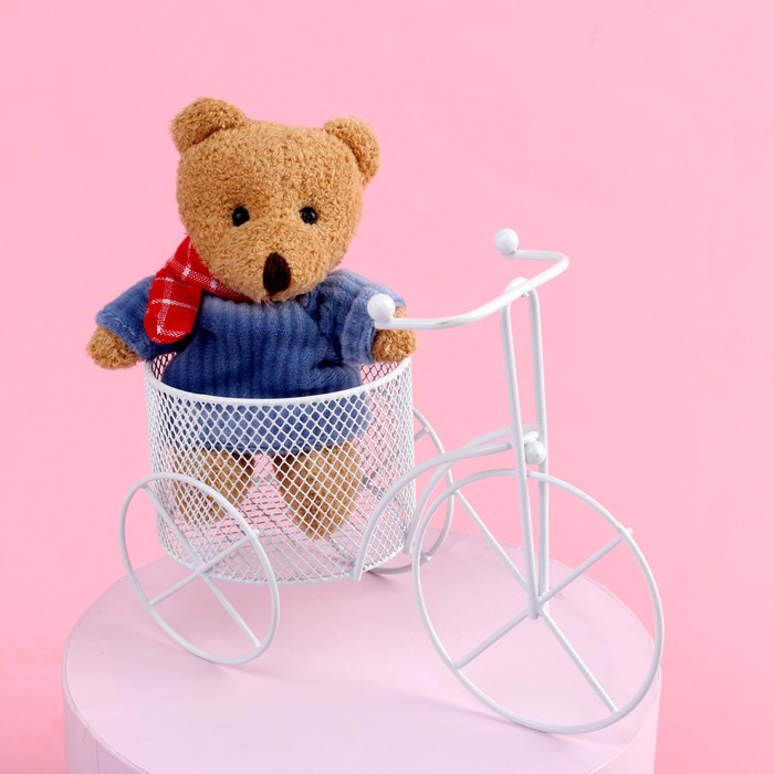 Мягкая игрушка «Мишка на велосипеде», медведь, цвета МИКС - фото 1907374047