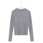 Джемпер с V-горловиной MIST, р. 44-46, серый 7357443