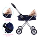 Коляска для кукол, металлический каркас, универсальная - Фото 3