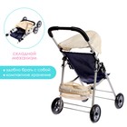 Коляска для кукол, металлический каркас, летняя - Фото 2