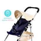 Коляска для кукол, металлический каркас, летняя - Фото 5