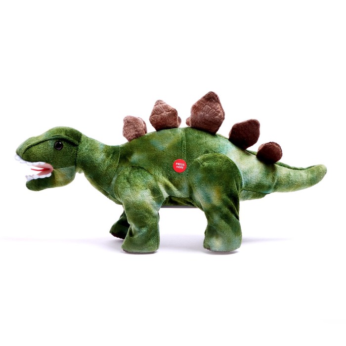 Динозавр радиоуправляемый «Стегозавр», из текстиля, работает от батареек - фото 1905926450