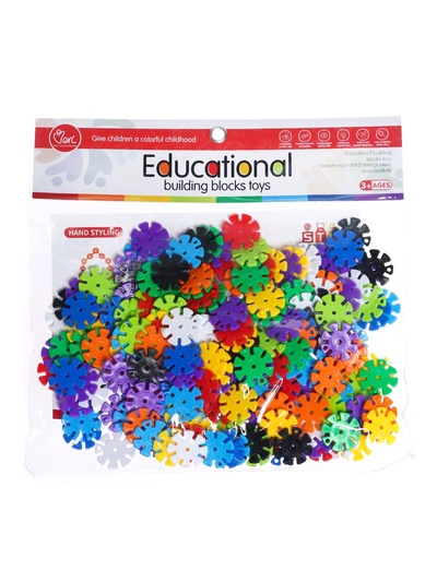 Конструктор обучающий «Круглые снежинки», 198 деталей