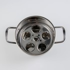 Кастрюля из нержавеющей стали Steam, 1,5 л, d=16,5 см, со вставкой для готовки на пару, индукция, 201 сталь - Фото 3