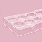 Форма для конфет и шоколада KONFINETTA «Медаль», 20×12×2.5 см, 10 ячеек 3.3×0.4 см, пластик, прозрачная 7129737