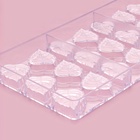 Форма для конфет и шоколада KONFINETTA «Листочки», 27.5×13.5×2.5 см, 21 ячейка 4×3×0.8 см, пластик, прозрачная 7129793