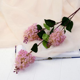 Цветы искусственные "Веточка сирени" 68х7 см, розовый
