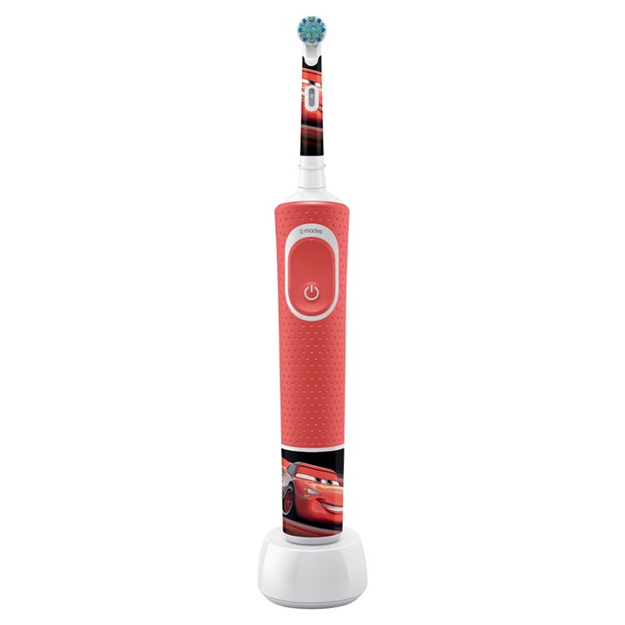 Электрическая зубная щетка Oral-B Kids Cars, 3710, вращательная, 7600 об/мин, красная - Фото 1