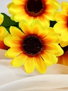 Букет искусственный «Радужный подсолнух», h=30 см, d=7 см - Фото 2