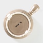 Кокотница Magistro «Церера», 100 мл, d=7.5 см, фарфор, коричневая - Фото 5