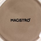 Кокотница Magistro «Церера», 100 мл, d=7.5 см, фарфор, коричневая - Фото 6