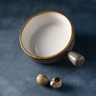 Кокотница Magistro «Церера», 500 мл, d=15 см, фарфор, коричневая - Фото 5