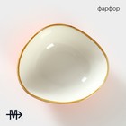 Салатник Magistro «Церера», 440 мл, 15.3×13 см, фарфор, оранжевый - Фото 2