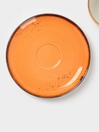 Чайная пара Magistro «Церера», 2 предмета: чашка 250 мл, блюдце d=16.3 см, фарфор, оранжевая - Фото 15