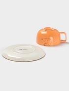 Чайная пара Magistro «Церера», 2 предмета: чашка 250 мл, блюдце d=16.3 см, фарфор, оранжевая - Фото 7
