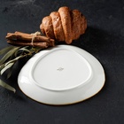 Блюдо для подачи Magistro «Церера», 18×15.6 см, фарфор, коричневое - Фото 6