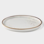 Тарелка с бортиком Magistro «Церера», d=19.5 см, фарфор, белая - Фото 2