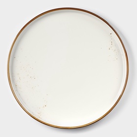 Тарелка с бортиком Magistro «Церера», d=25.5 см, фарфор, белая