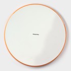 Тарелка фарфоровая с бортиком Magistro «Церера», d=25,5 см, цвет оранжевый - Фото 4