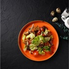 Тарелка Magistro «Церера», d=25.5 см, с бортиком, фарфор, оранжевая - Фото 6