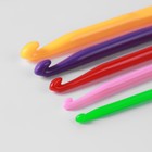 Набор крючков для вязания, d = 3-7 мм, 13,7-14 см, 5 шт , цвет разноцветный - Фото 2