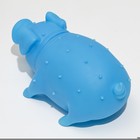Игрушка пищащая "Весёлая свинья" для собак, хрюкающая, 19 см, голубая - фото 7779653
