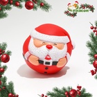 Шар пищащий для собак «Дед Мороз», виниловый, 8.5×8 см - Фото 1