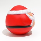 Шар пищащий для собак «Дед Мороз», виниловый, 8.5×8 см - Фото 2
