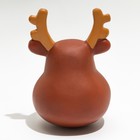 Игрушка для собак пищащая «Олень», виниловая, 10.5×7 см - Фото 3