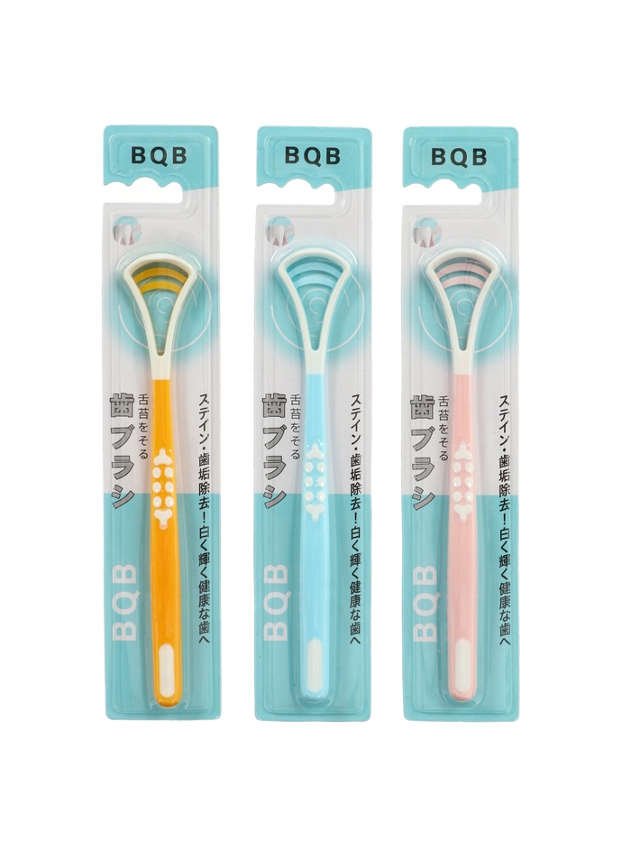 Скребок для чистки языка COBQB пластиковый, микс - Фото 1