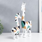 Сувенир полистоун 3D "Белые кони. Цветная геометрия" набор 2 шт 29х6х14 41,5х9х19 см - Фото 2