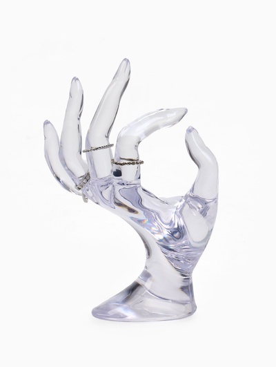 Подставка для украшений «QF. Рука», 10.5×8×16 см, прозрачная