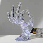 Подставка для украшений "Рука" 10,5 х 8 х 16 см, цвет прозрачный - Фото 2