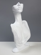 Бюст для украшений QF, 18×8×32 см, отверстие в ухе, белый - Фото 5