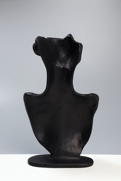 Бюст для украшений QF 18×8×32, отверстие в ухе, чёрный