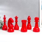 Сувенир полистоун "Шахматные фигуры" красный набор 6 шт 20,5х8,5х8,5 см - фото 6538891