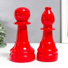 Сувенир полистоун "Шахматные фигуры" красный набор 6 шт 20,5х8,5х8,5 см - Фото 2
