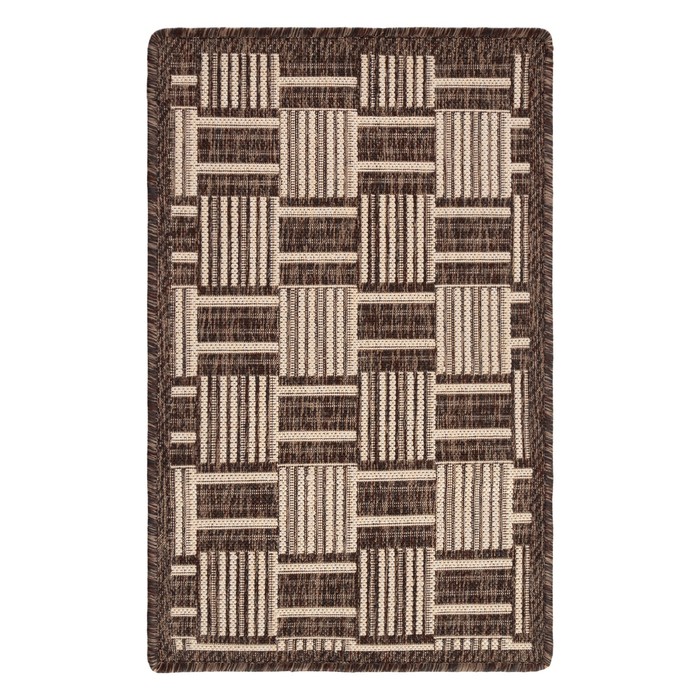 Ковер Эко-люкс прямоугольный 50х80 см, 7917/20, ПП 100%, джут